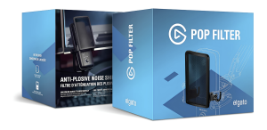 Elgato Wave Pop Filter עיצוב קומפקטי