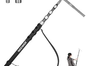 מוט בום טלסקופית סיבי פחמן NEEWER Microphone Boom Pole Arm