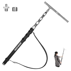 מוט בום טלסקופית סיבי פחמן NEEWER Microphone Boom Pole Arm