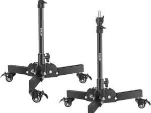 זוג מעמדי תאורה נמוכים NEEWER 2 Low Light Stands with Wheel