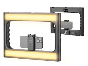מתקן אחיזה סמארטפון NEEWER Smartphone Video Rig with Light