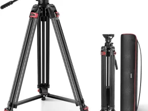 חצובת וידאו מקצועית 189 ס"מ NEEWER Pro Video Tripod Aluminu
