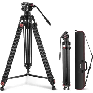 חצובת וידאו מקצועית 187 NEEWER Pro Video Tripod with Fluid
