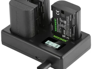 ערכת 3 סוללות ומטען NEEWER LP-E6NH  Battery and USB Charger