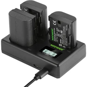 ערכת 3 סוללות ומטען NEEWER LP-E6NH Battery and USB Charger
