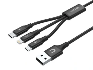 כבל טעינה אונברסלי Unitek 3-in-1 USB-A to USB-C / Micro USB