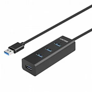 מפצל USB 3.0 עם ארבע יציאות UNITEK Y-3089