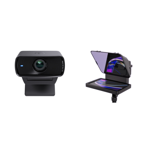 ערכת פרומפטר Elgato Prompter Bundle הכוללת טלפרומפטר ומצלמת Facecam MK.2