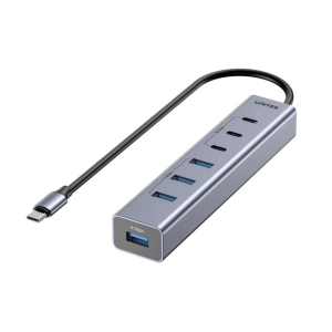 מפצל USB עם שבע יציאות USB-A ו-USB-C (Type C) UNITEK H1335A