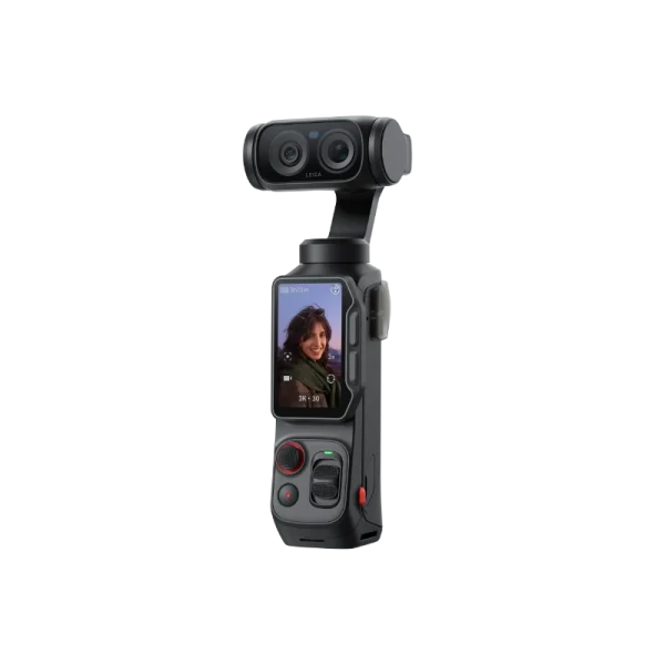 Insta360 Luna Ultra מבט צד עם מסך פתוח