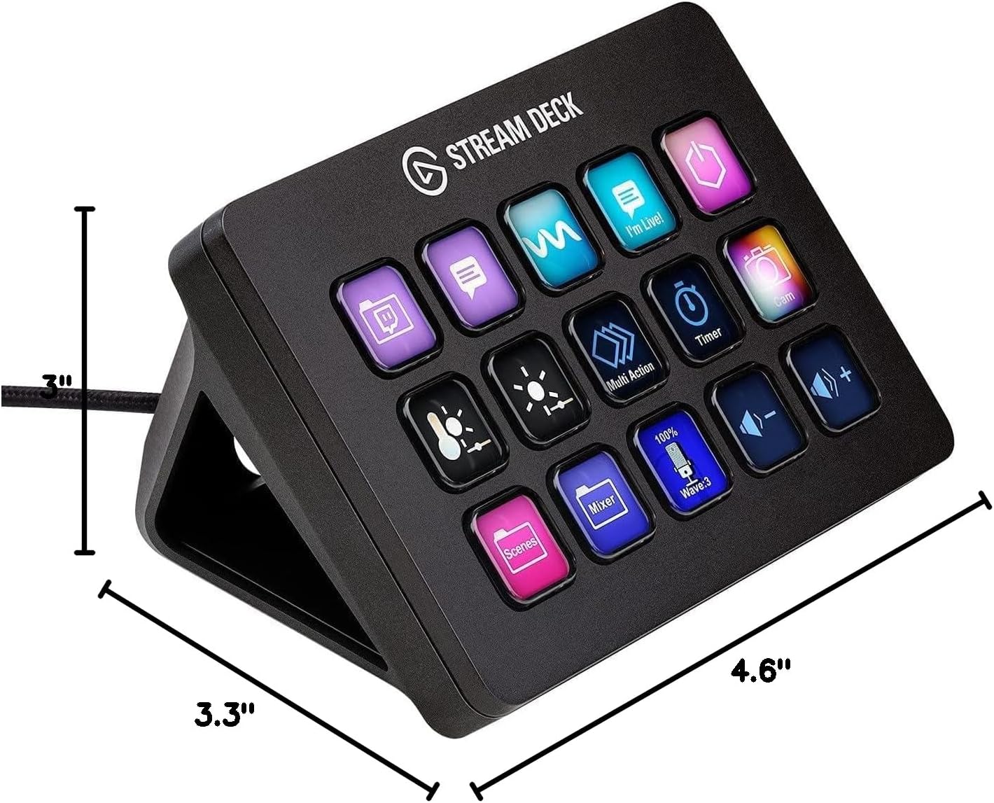 Elgato Stream Deck MK.2 משתלב עם OBS Twitch YouTube וכלי עבודה נוספים