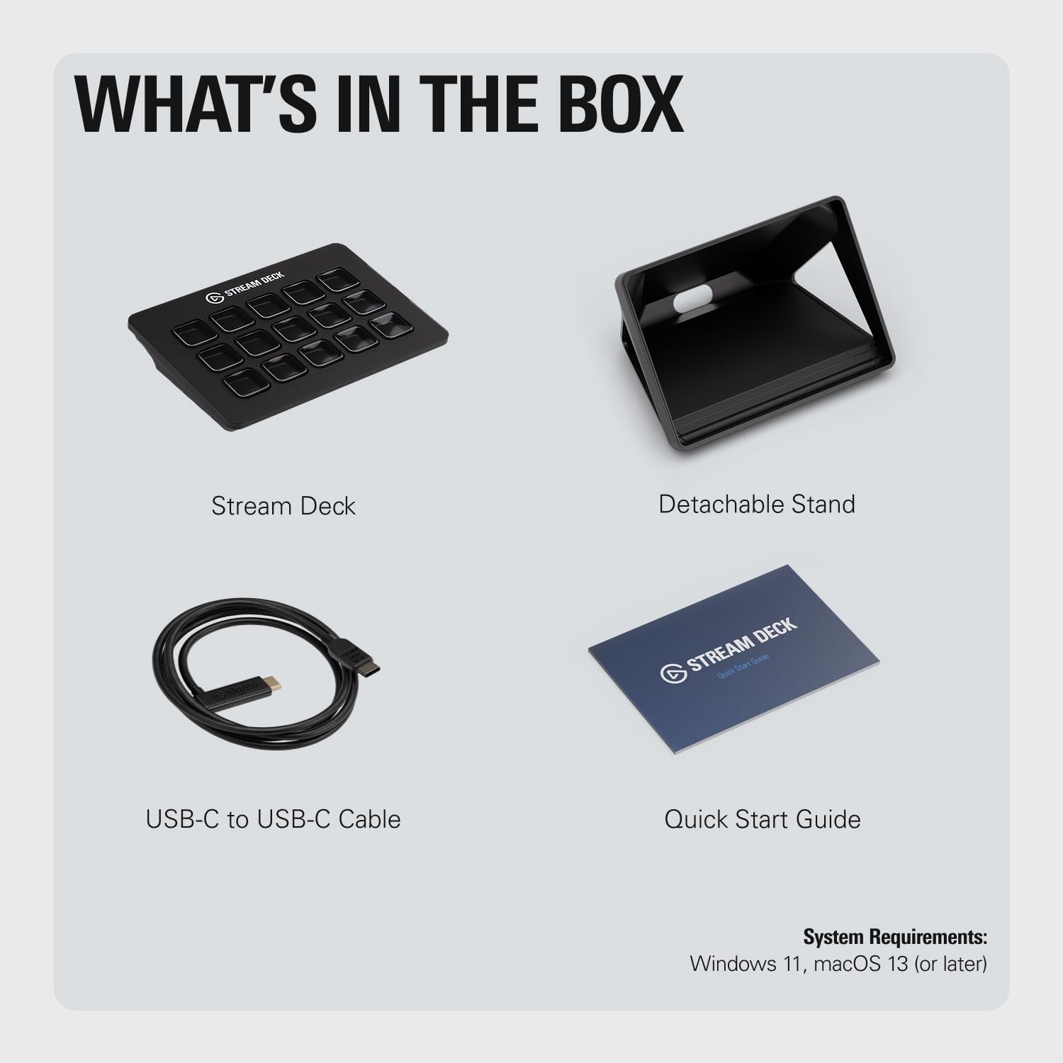 בקר שליטה Elgato Stream Deck MK.2 שחור