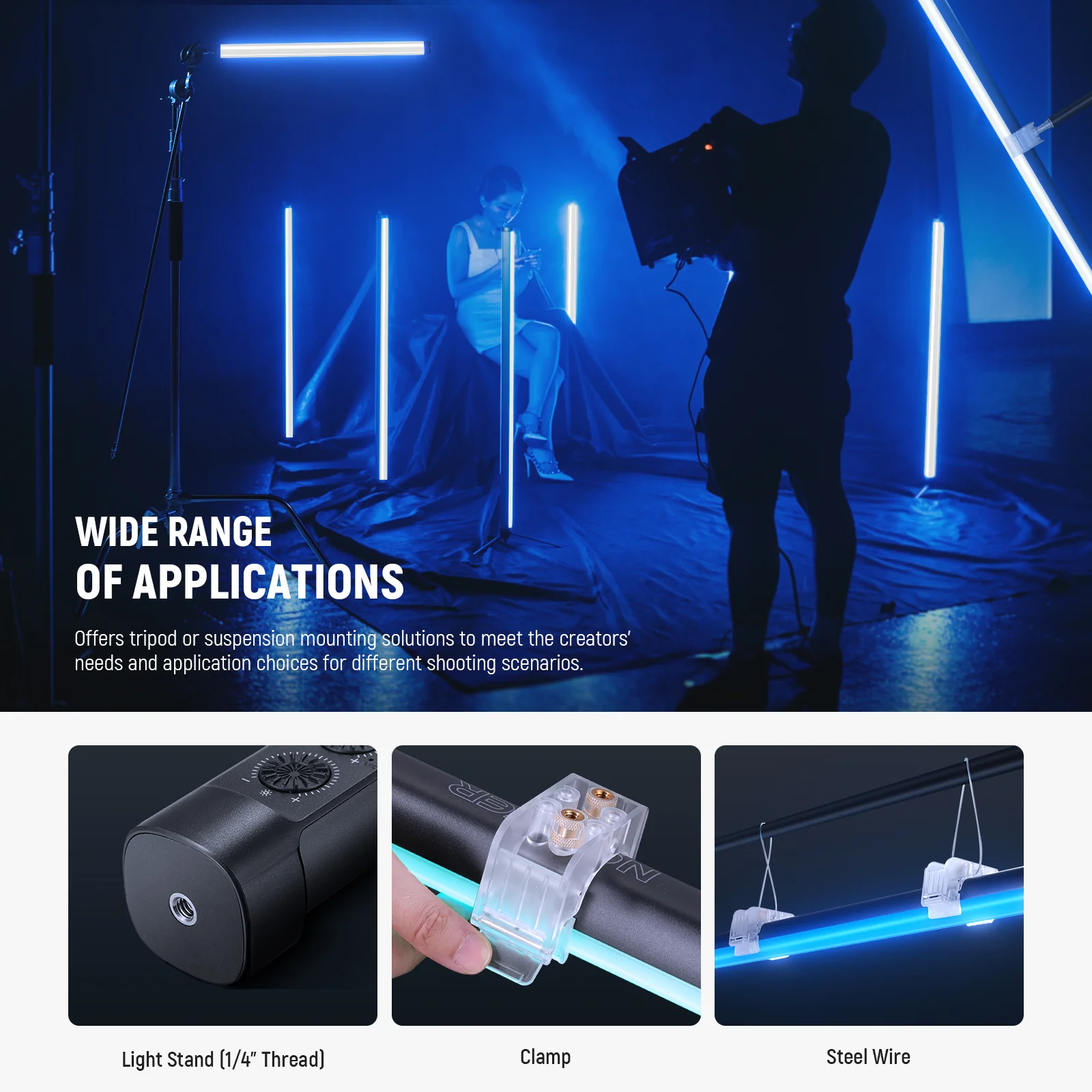 NEEWER TL90C RGB Light Stick מוט תאורת צבעוני
