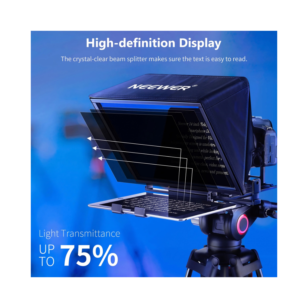 טלפרומפטר טאבלט עם שלט רחוק NEEWER Teleprompter X14 - פרטים נוספים