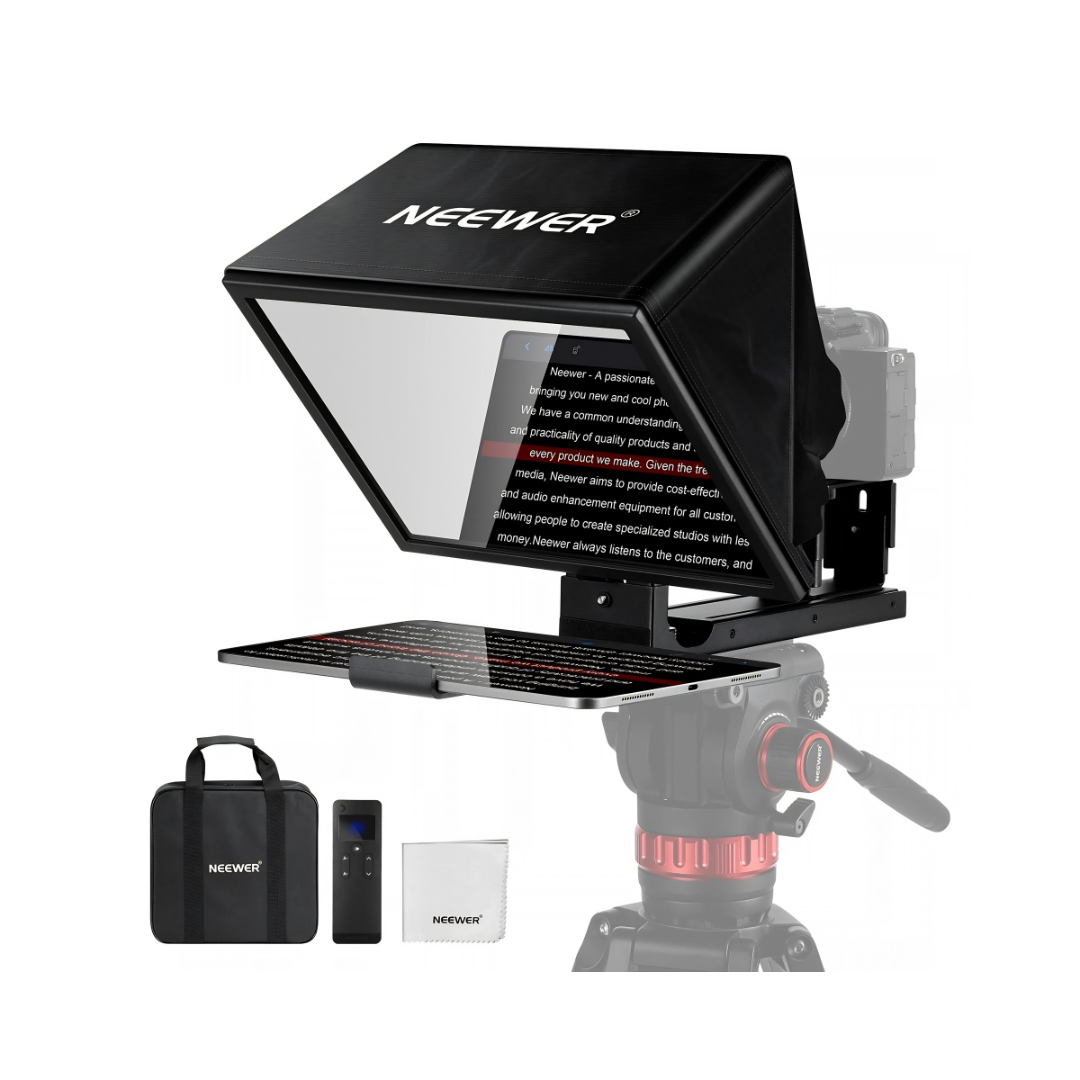 NEEWER BASICS X12B Aluminum Alloy Liftable Teleprompter