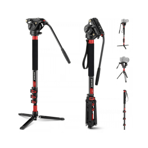 מונופוד קרבון NEEWER Carbon Monopod Fluid Head