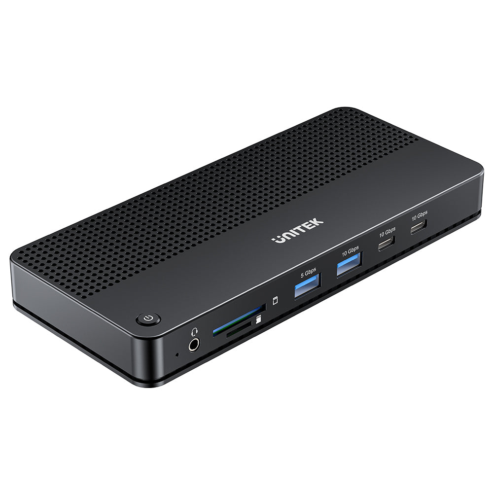 ⁦תחנת עגינה USB-C (Type C) עם תצוגת 8K ורשת 2.5Gbps UNITEK D1104A01⁩ – תמונה ⁦5⁩