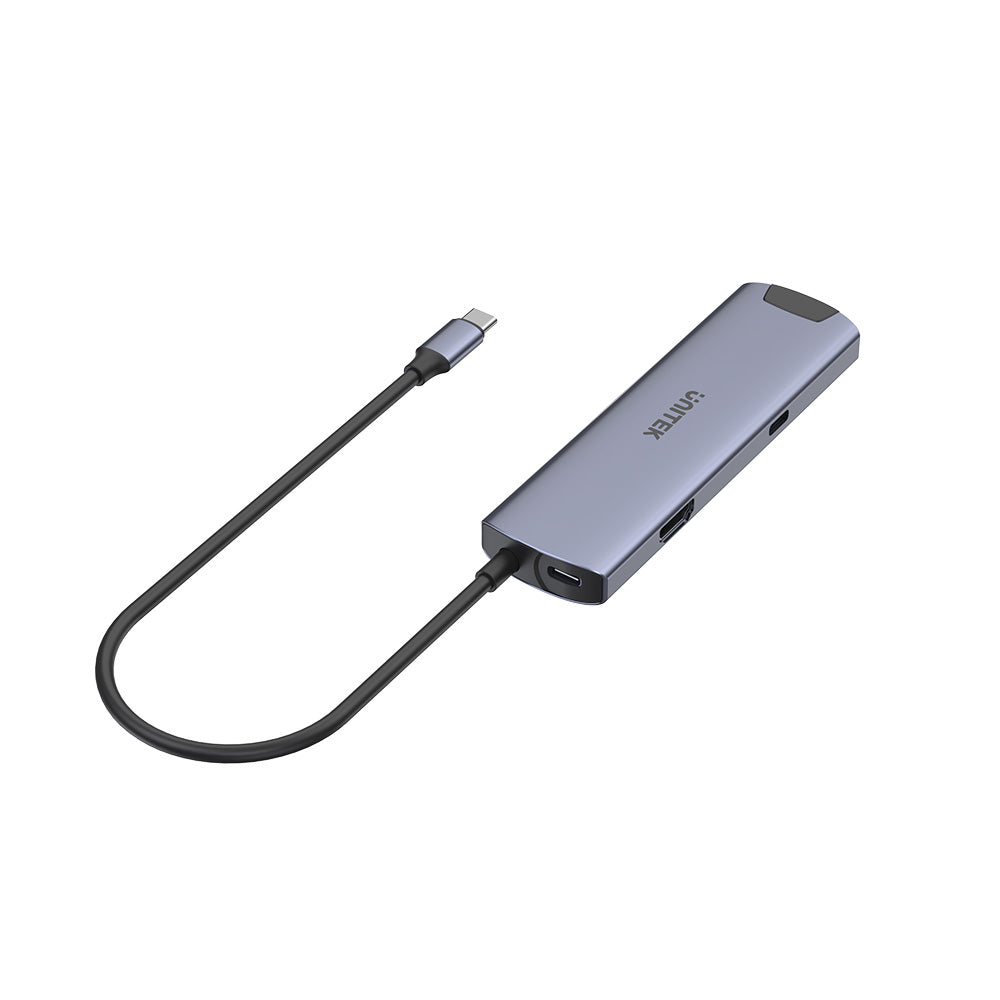 ⁦רכזת USB-C (Type C) ‏6 ב-1 עם HDMI ויציאות USB UNITEK H1112F⁩ – תמונה ⁦3⁩