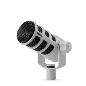 מיקרופון שידור דינמי Rode PodMic USB (לבן)